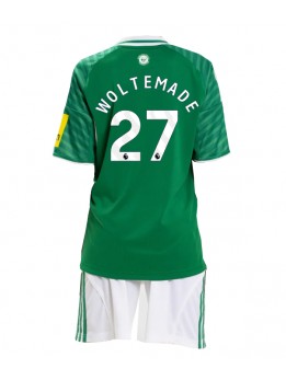 Billige Newcastle United Nick Woltemade #27 Bortedraktsett Barn 2025-26 Kortermet (+ Korte bukser)